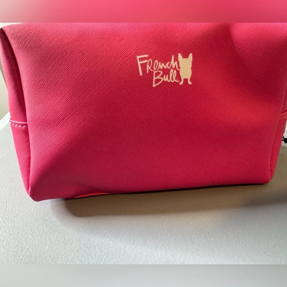 French bull Pink Happy Women's cosmetic Bag